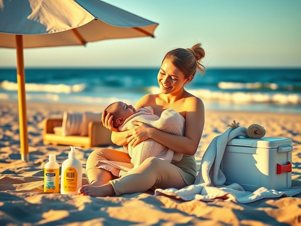 A melhor maneira de Cuidado com o Bebê na Praia
