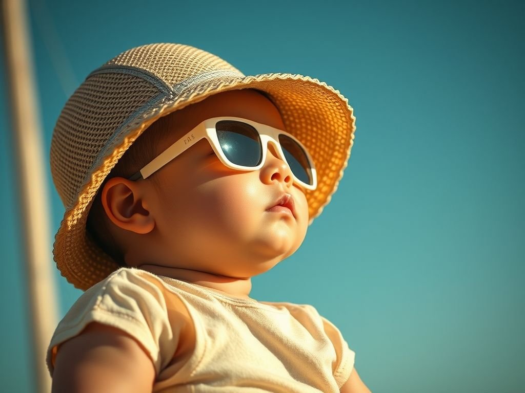 A melhor maneira de Proteção Solar para Bebês
