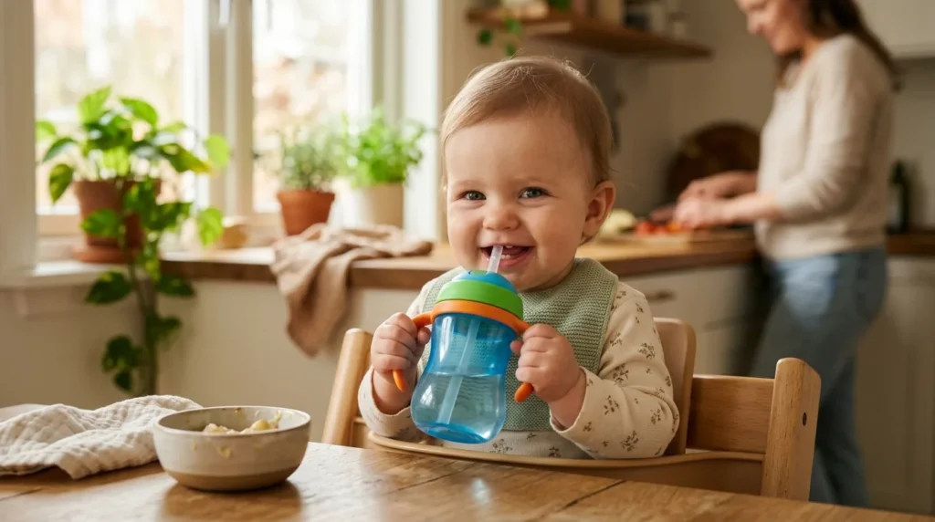 Copo com Canudo para Bebê: Quando Começar e Como Ensinar o seu Filho a Usar